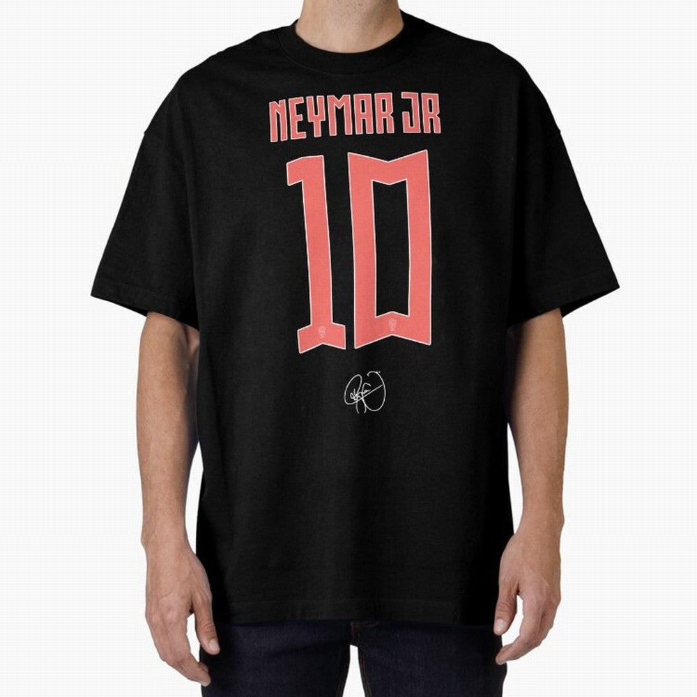 Neymar 10 Oversized T-Shirt Join the Global Buzz around Match Day Hype around FIFA World Cup 2026 USA Canada Mexico, Cristiano Ronaldo, Haaland and CR7, England, France and Netherlands, Stadium Chants, National Pride, Trophy Dreams and
