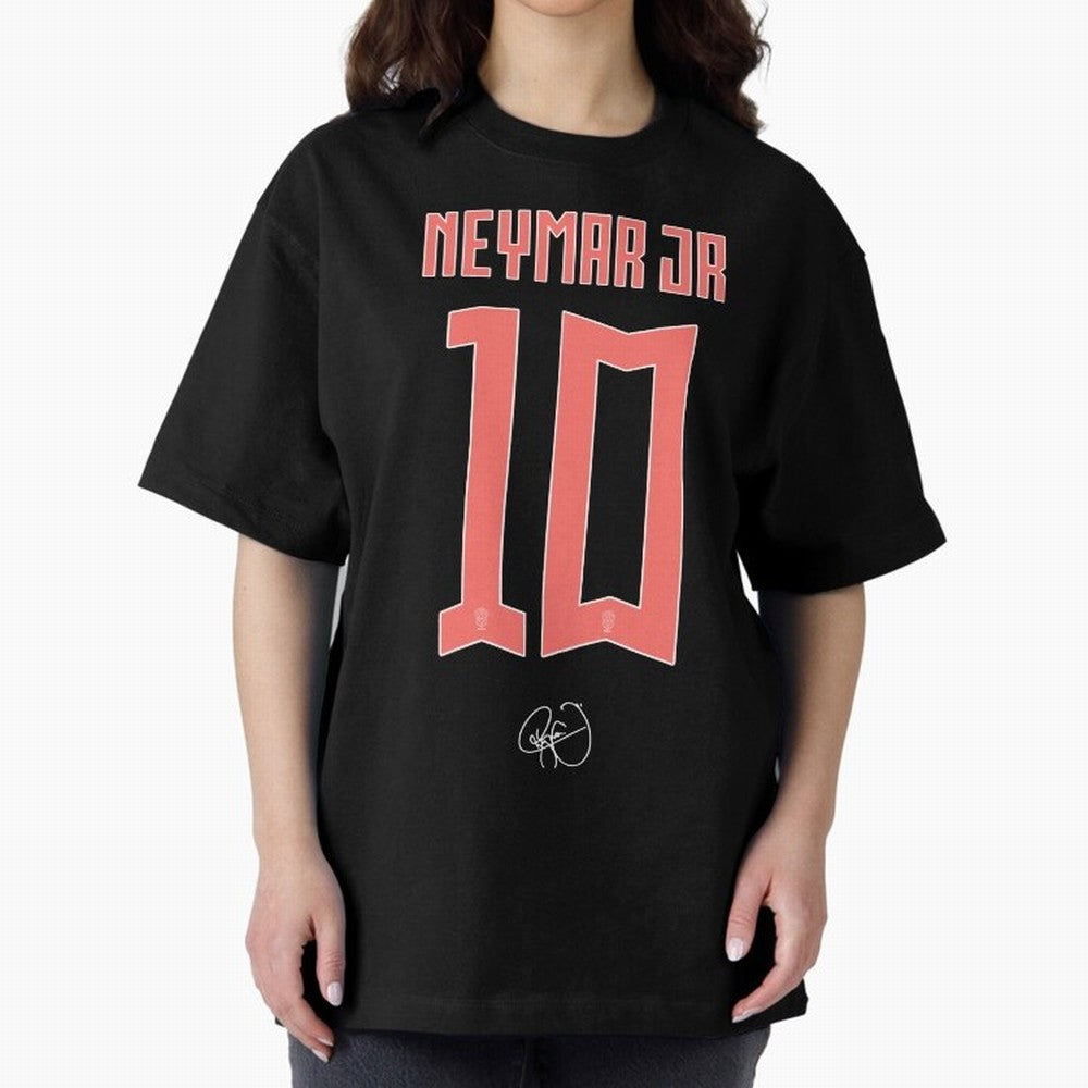 Neymar 10 Oversized T-Shirt Join the Global Buzz around Match Day Hype around FIFA World Cup 2026 USA Canada Mexico, Cristiano Ronaldo, Haaland and CR7, England, France and Netherlands, Stadium Chants, National Pride, Trophy Dreams and