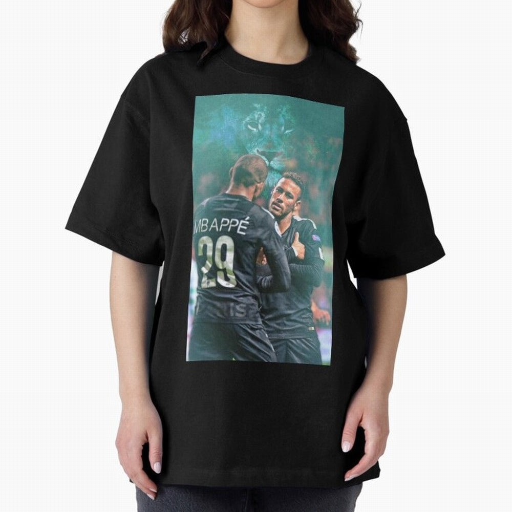 Art Neymar Wallpaper Oversized T-Shirt Honor the Beautiful Game during FIFA World Cup 2026 Driven by CR7 and Messi, Netherlands Energy, Championship Spirit, Famous Goals, Roaring Crowds and International Football Unity; Great for Supporters Who