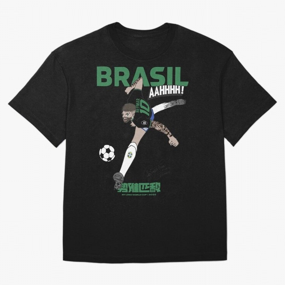 NEYMAR BRAZIL Oversized T-Shirt Fuel Your Fan Pride for FIFA World Cup 2026 Spirit, Featuring Portugal, Haaland and Mbappe, Supporter Pride, Iconic Celebrations, Legendary Names and Global Match Day Energy; Made for Collectors Who Enjoy Iconic