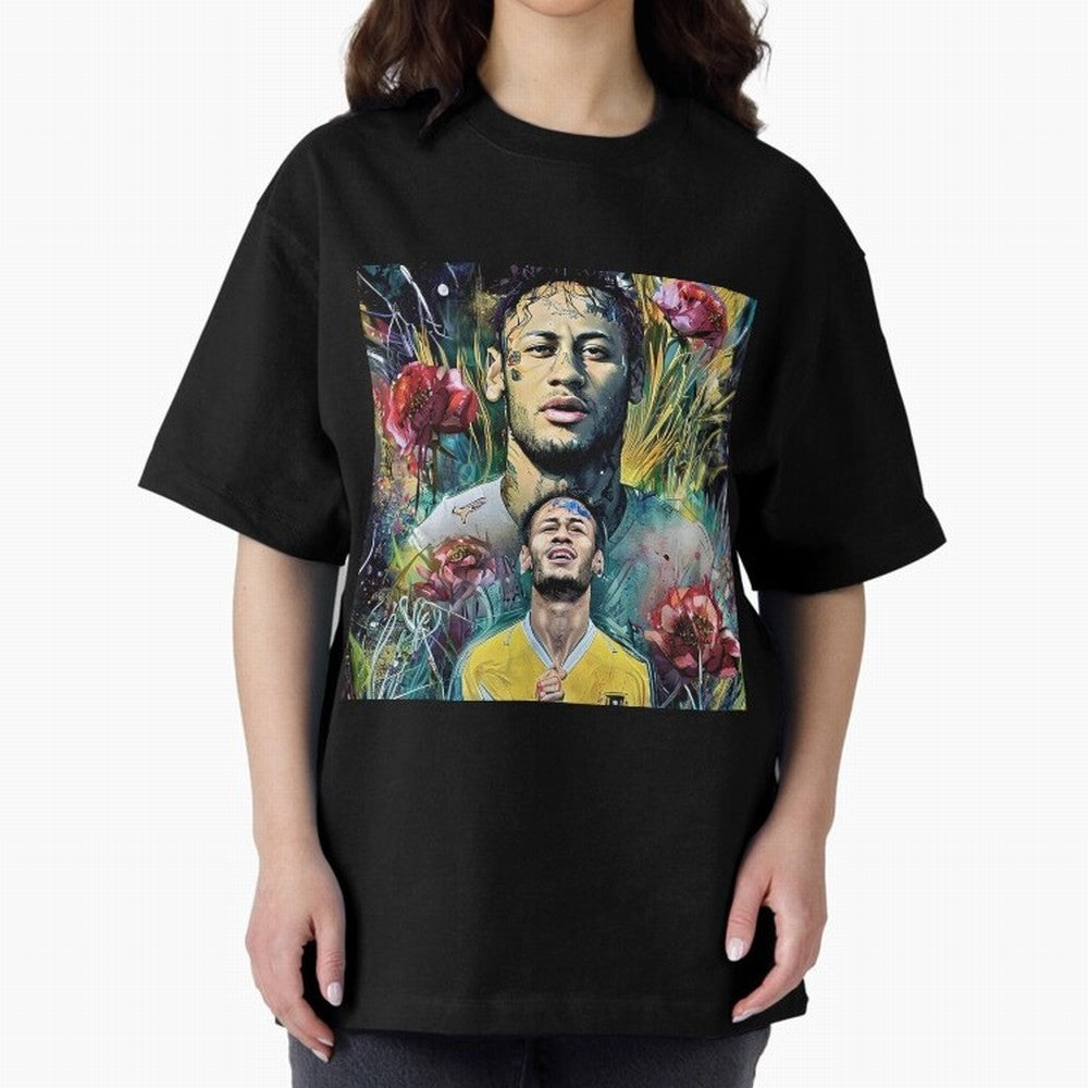 Double Neymar Classic T-Shirt Celebrate Rivalries and Pride in Match Day Hype around FIFA World Cup 2026 Group Stage, Messi, Netherlands, Vintage Soccer Flavor, Modern Football Stars, National Flags and Final Night Emotion; Perfect for Supporters