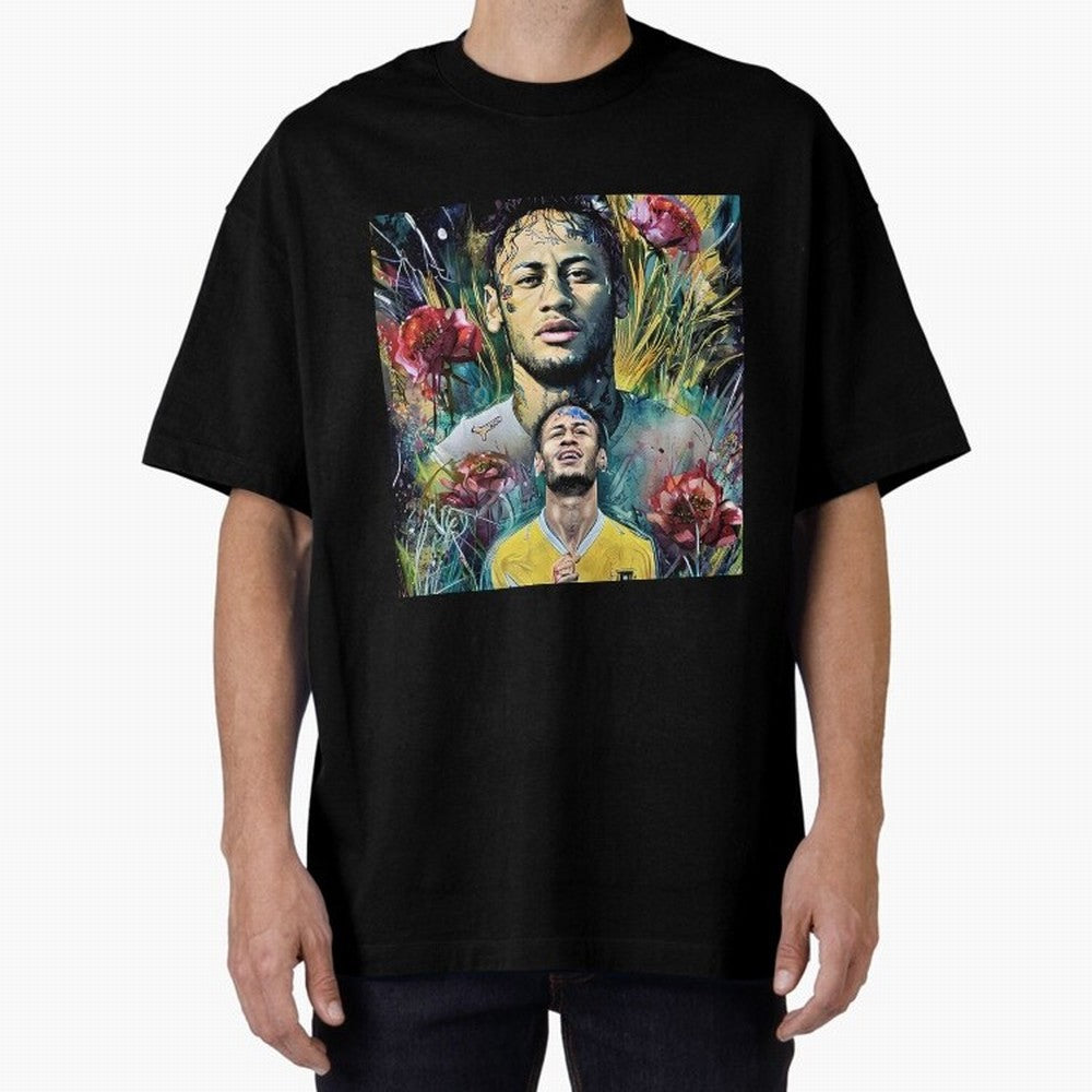 Double Neymar Classic T-Shirt Celebrate Rivalries and Pride in Match Day Hype around FIFA World Cup 2026 Group Stage, Messi, Netherlands, Vintage Soccer Flavor, Modern Football Stars, National Flags and Final Night Emotion; Perfect for Supporters