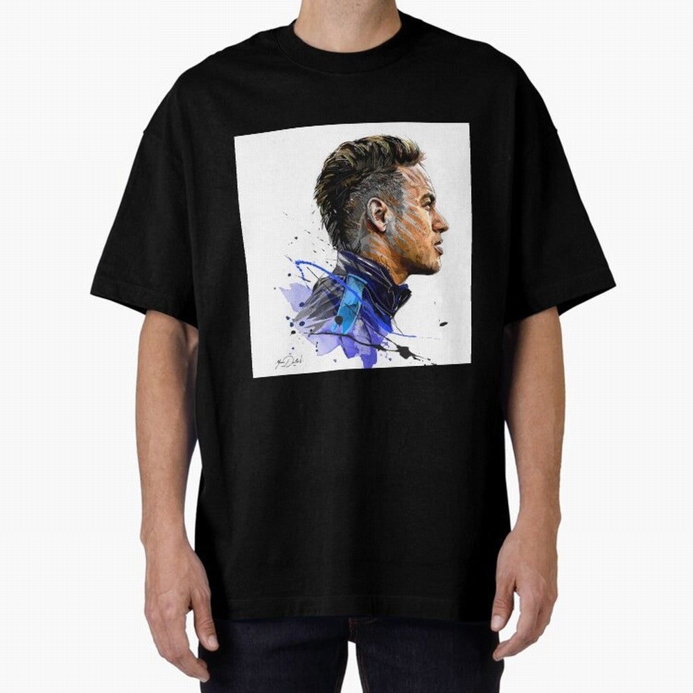 Neymar Design Oversized T-Shirt Show Match Day Excitement for FIFA World Cup 2026 Group Stage for Fans of Messi, Neymar and Mbappe and Brazil, Portugal and Argentina, Bringing Football History, Final Match Energy, Crowd Noise and Once in a Lifetime