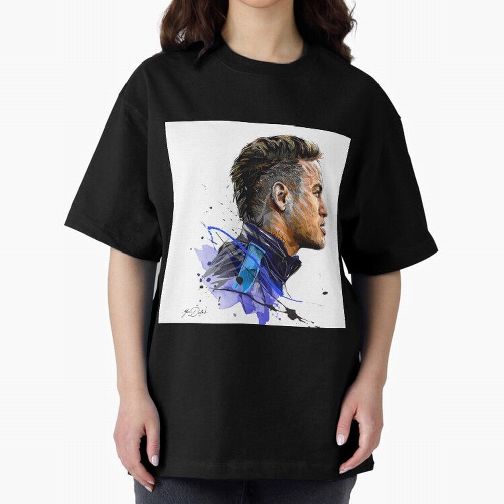 Neymar Design Oversized T-Shirt Show Match Day Excitement for FIFA World Cup 2026 Group Stage for Fans of Messi, Neymar and Mbappe and Brazil, Portugal and Argentina, Bringing Football History, Final Match Energy, Crowd Noise and Once in a Lifetime