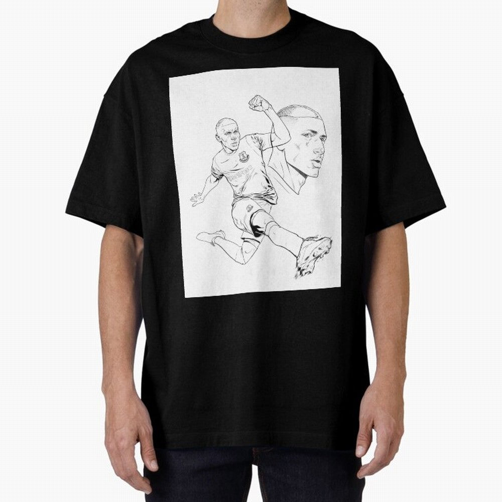 richarlison Oversized T-Shirt Embrace the FIFA World Cup 2026 USA Canada Mexico Journey through Haaland and Mbappe Highlights, England and Germany Pride, Fan Favorite Moments, National Team Passion, Big Match Drama and Soccer History; Ideal for