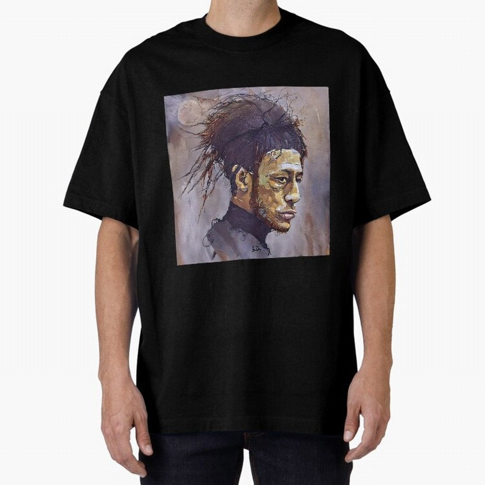 sketch of Neymar Oversized T-Shirt Celebrate the Biggest Stage of the FIFA World Cup 2026 Journey through Haaland and Mbappe Highlights, Portugal Pride, Goal Celebration Energy, Supporter Heritage, Football Icons and Worldwide Tournament Joy; Great