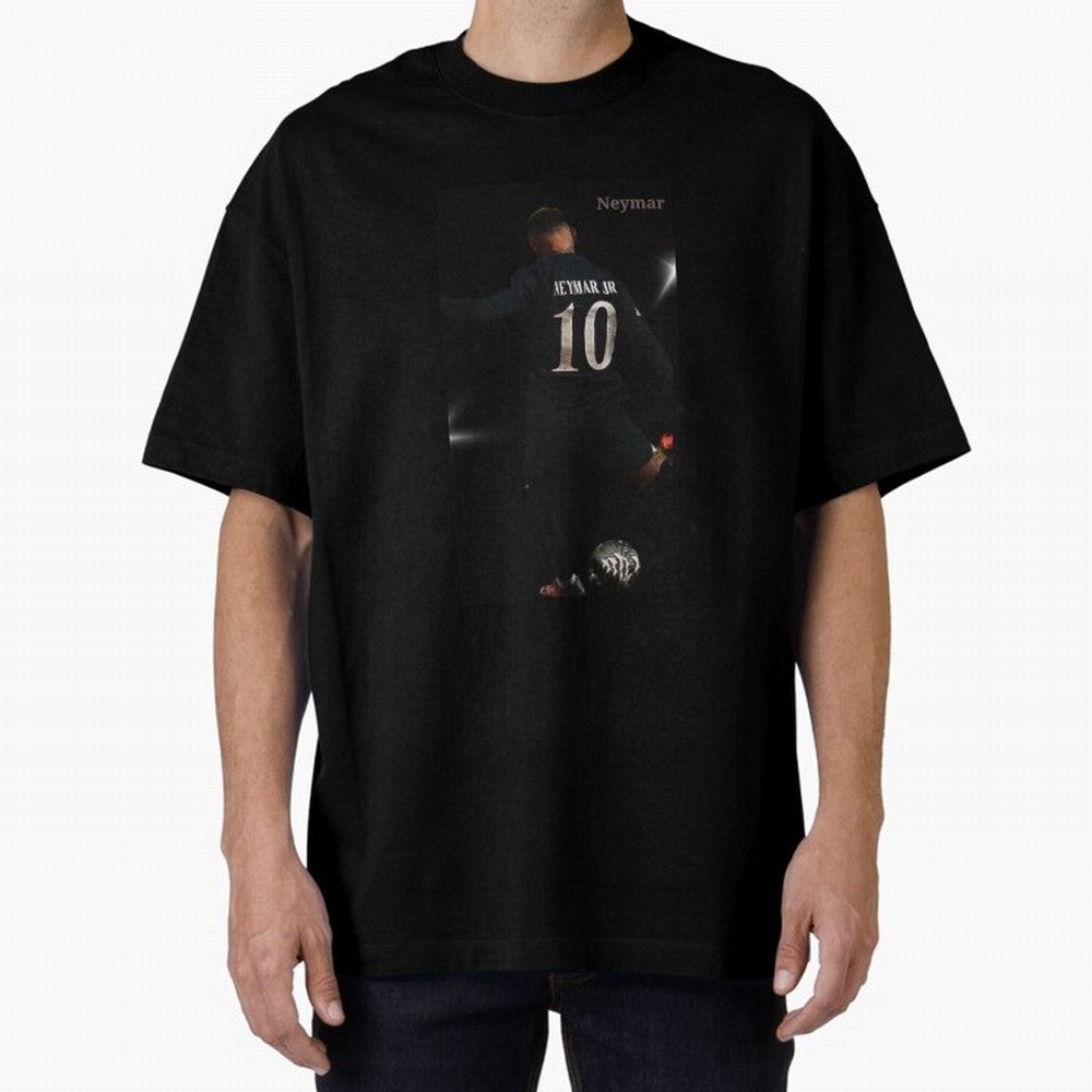 Neymar black version Oversized T-Shirt Join the Countdown to Global Football Passion for FIFA World Cup 2026, Connected to Mbappe and Neymar, Argentina and Brazil, Supporter Pride, Iconic Celebrations, Legendary Names and Global Match Day Energy;