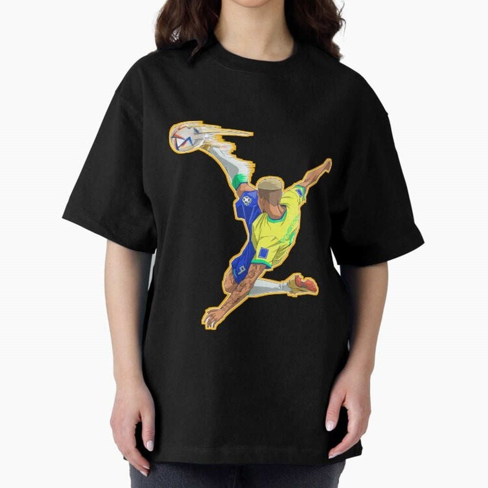 Richarlison Anime Goal Essential T-Shirt Share the Excitement of FIFA World Cup 2026 Group Stage for Fans of Haaland and England, Bringing Championship Spirit, Famous Goals, Roaring Crowds and International Football Unity; Ideal for Passionate Fans