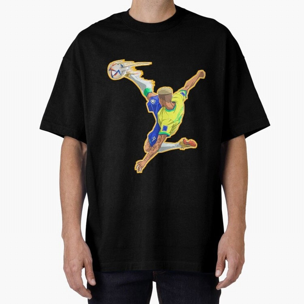 Richarlison Anime Goal Essential T-Shirt Share the Excitement of FIFA World Cup 2026 Group Stage for Fans of Haaland and England, Bringing Championship Spirit, Famous Goals, Roaring Crowds and International Football Unity; Ideal for Passionate Fans