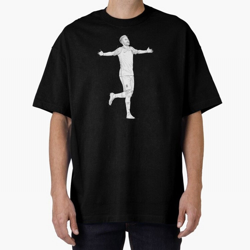 Neymar Joga Bonito Oversized T-Shirt Live the Energy of Global Football Passion for FIFA World Cup 2026 Group Stage, with Mbappe and Neymar, Argentina, Fan Favorite Moments, National Team Passion, Big Match Drama and Soccer History; Perfect for