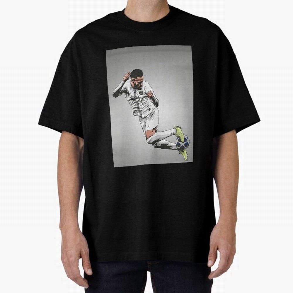 Illustration Neymar Wallpaper Classic T-Shirt Show Match Day Excitement for Match Day Hype around FIFA World Cup 2026, Messi, Neymar and Mbappe, England, France and Netherlands, Champion Mindset, Group Stage Buzz, Knockout Tension and Passionate