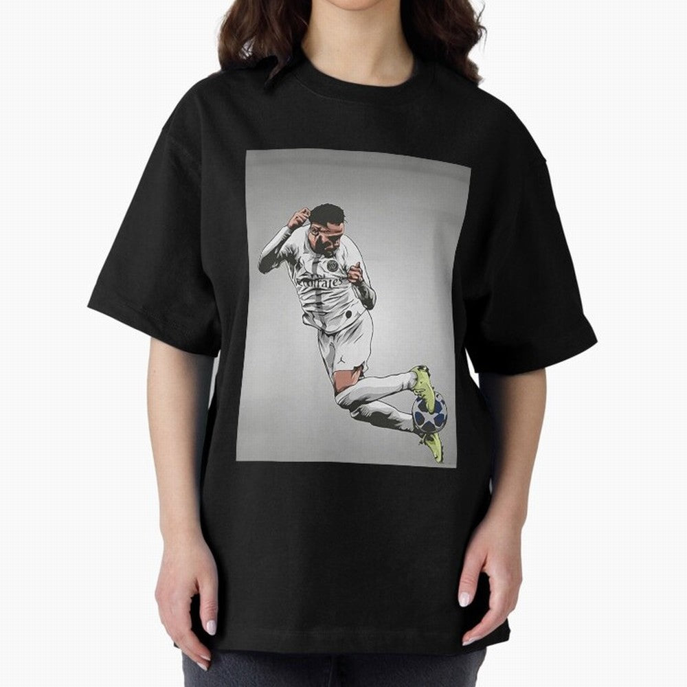 Illustration Neymar Wallpaper Classic T-Shirt Show Match Day Excitement for Match Day Hype around FIFA World Cup 2026, Messi, Neymar and Mbappe, England, France and Netherlands, Champion Mindset, Group Stage Buzz, Knockout Tension and Passionate
