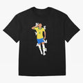 Neymar x Brazil Oversized T-Shirt Relive Match Day Hype around FIFA World Cup 2026 USA Canada Mexico, Mbappe and Neymar, Brazil, Retro Football Energy, Iconic Rivalries, Trophy Chase Drama and Stadium Atmosphere; Ideal for Fans Who Follow Messi,