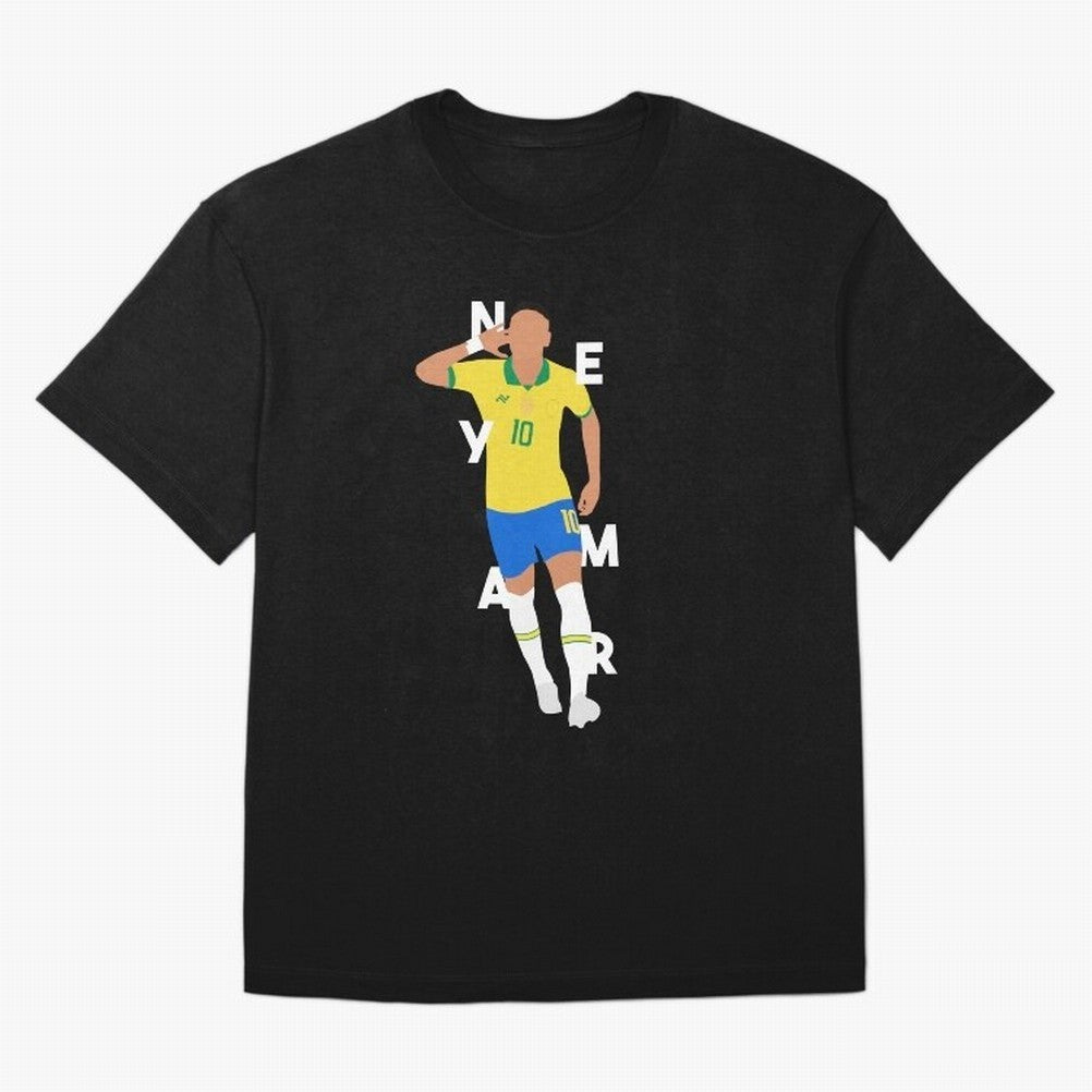Neymar x Brazil Oversized T-Shirt Relive Match Day Hype around FIFA World Cup 2026 USA Canada Mexico, Mbappe and Neymar, Brazil, Retro Football Energy, Iconic Rivalries, Trophy Chase Drama and Stadium Atmosphere; Ideal for Fans Who Follow Messi,