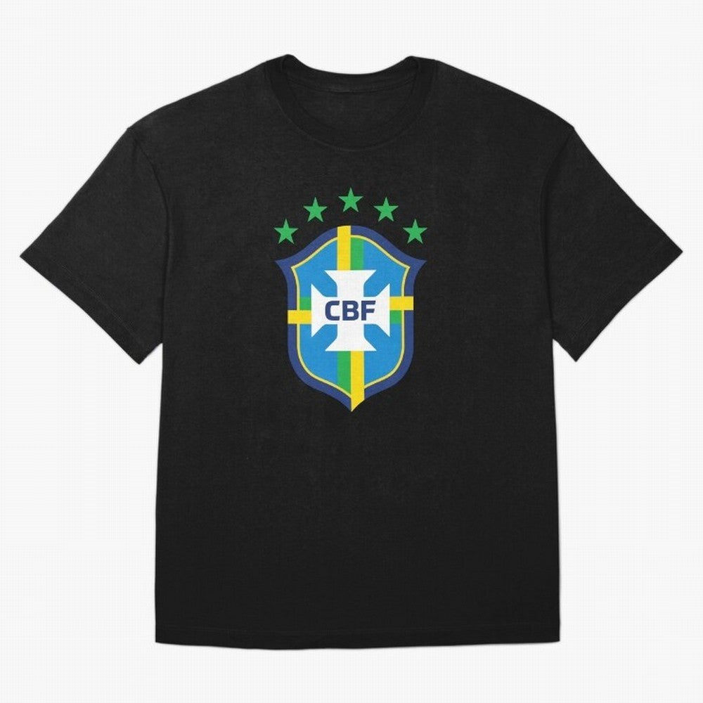 Brazilian Football Confederation Classic T-Shirt Show Support during Match Day Hype around FIFA World Cup 2026 Group Stage, Messi, CR7 and Mbappe, Portugal, Match Day Excitement, Supporter Culture, Golden Goals and Global Football Passion; Made for