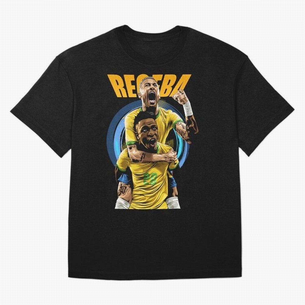 RECEBA Classic T-Shirt Capture Stadium Memories from Match Day Hype around FIFA World Cup 2026 USA Canada Mexico, Cristiano Ronaldo, Haaland and CR7, Argentina and Brazil, Football Festival Excitement, Trophy Ambitions, Country Rivalries and Star