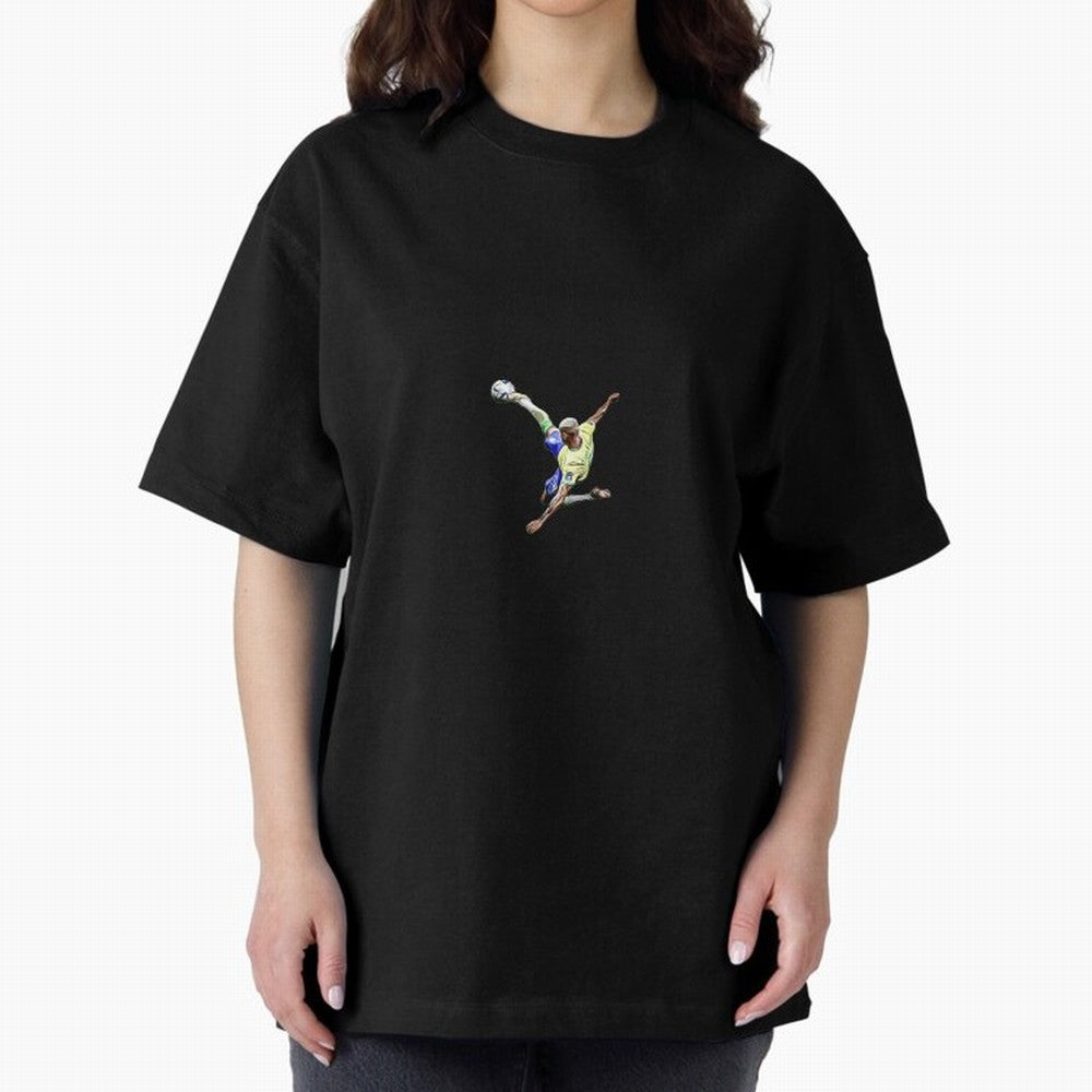 Richarlison best goal Oversized T-Shirt Turn Up for Global Football Passion for FIFA World Cup 2026 Group Stage, Connected to Neymar, Haaland and Cristiano Ronaldo, France, Soccer Culture, Superstar Moments, National Team Dreams and Competitive