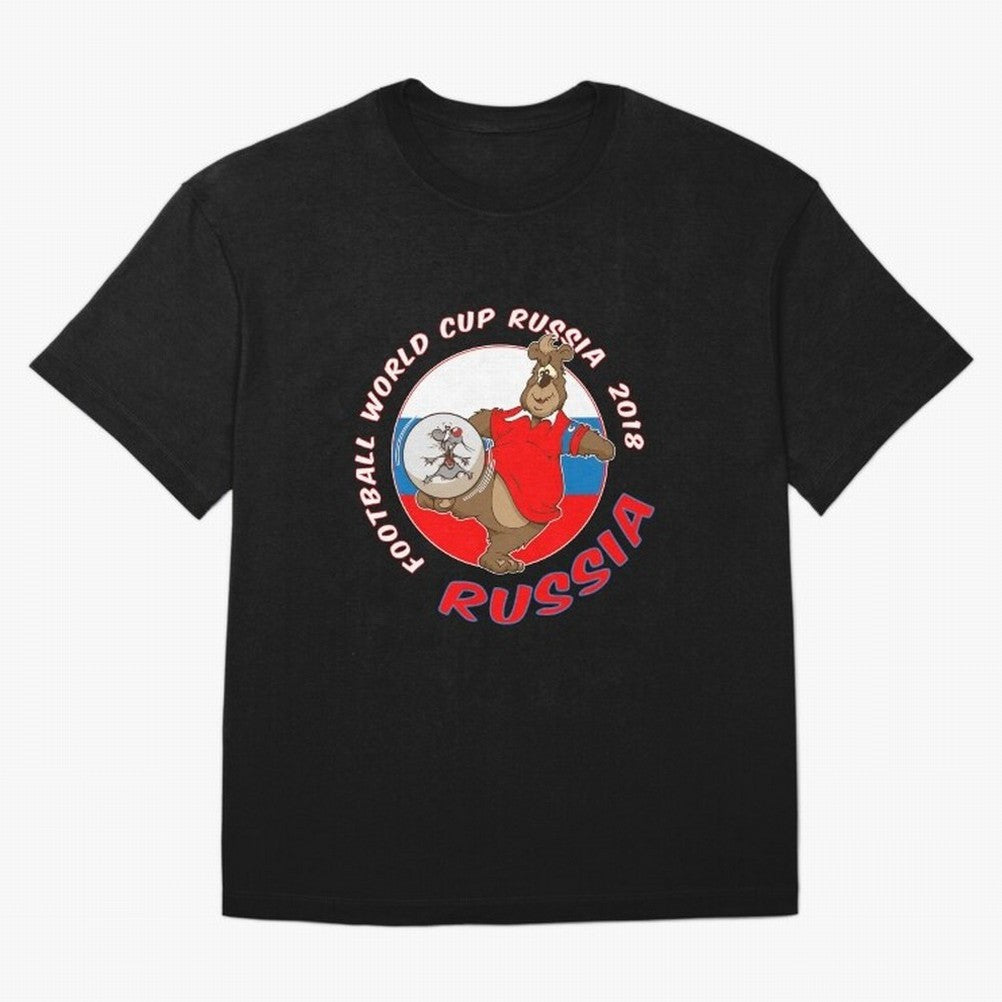 Russia football World Cup Russia 2018 T shirt and merchandise Oversized T-Shirt Celebrate Match Day Hype around FIFA World Cup 2026, Messi and Cristiano Ronaldo, England, France and Netherlands, Vintage Soccer Flavor, Modern Football Stars,