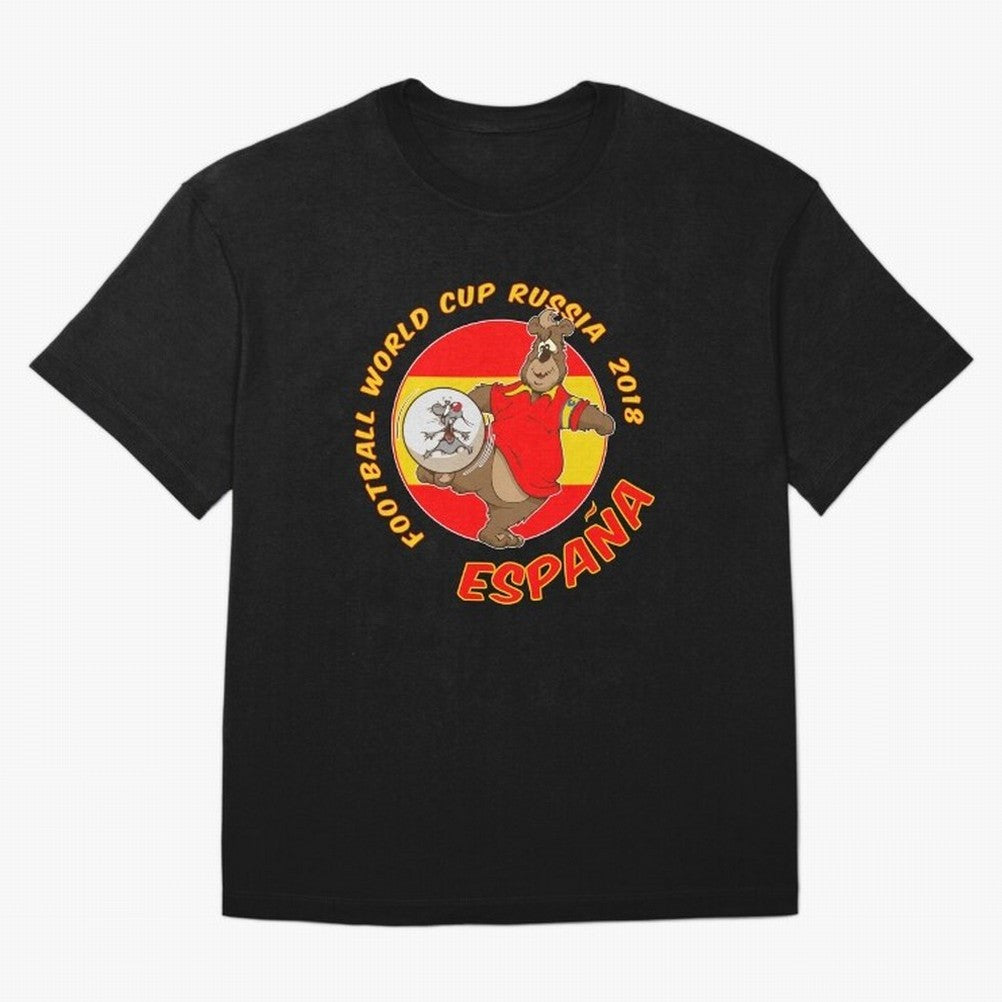 Spain football World Cup Russia 2018 T shirt and merchandise Classic T-Shirt Live the Energy of FIFA World Cup 2026 Group Stage Spirit, Highlighting France, CR7 and Messi, Championship Spirit, Famous Goals, Roaring Crowds and International Football