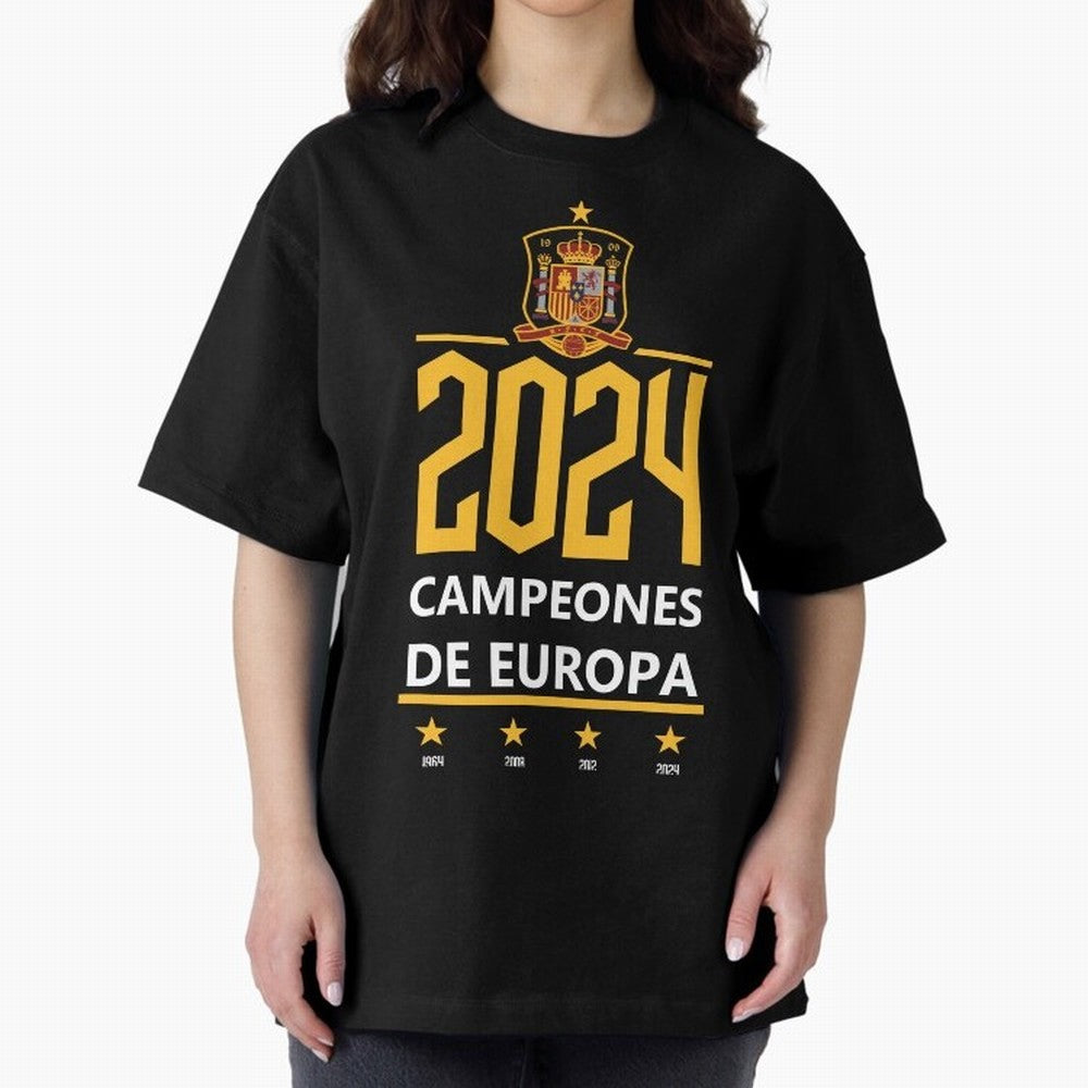 Campeonato Europa 2024 Oversized T-Shirt Join FIFA World Cup 2026 Group Stage Filled with Neymar, Brazil, Portugal and Argentina Energy, Retro Football Energy, Iconic Rivalries, Trophy Chase Drama and Stadium Atmosphere; Created for Match Day