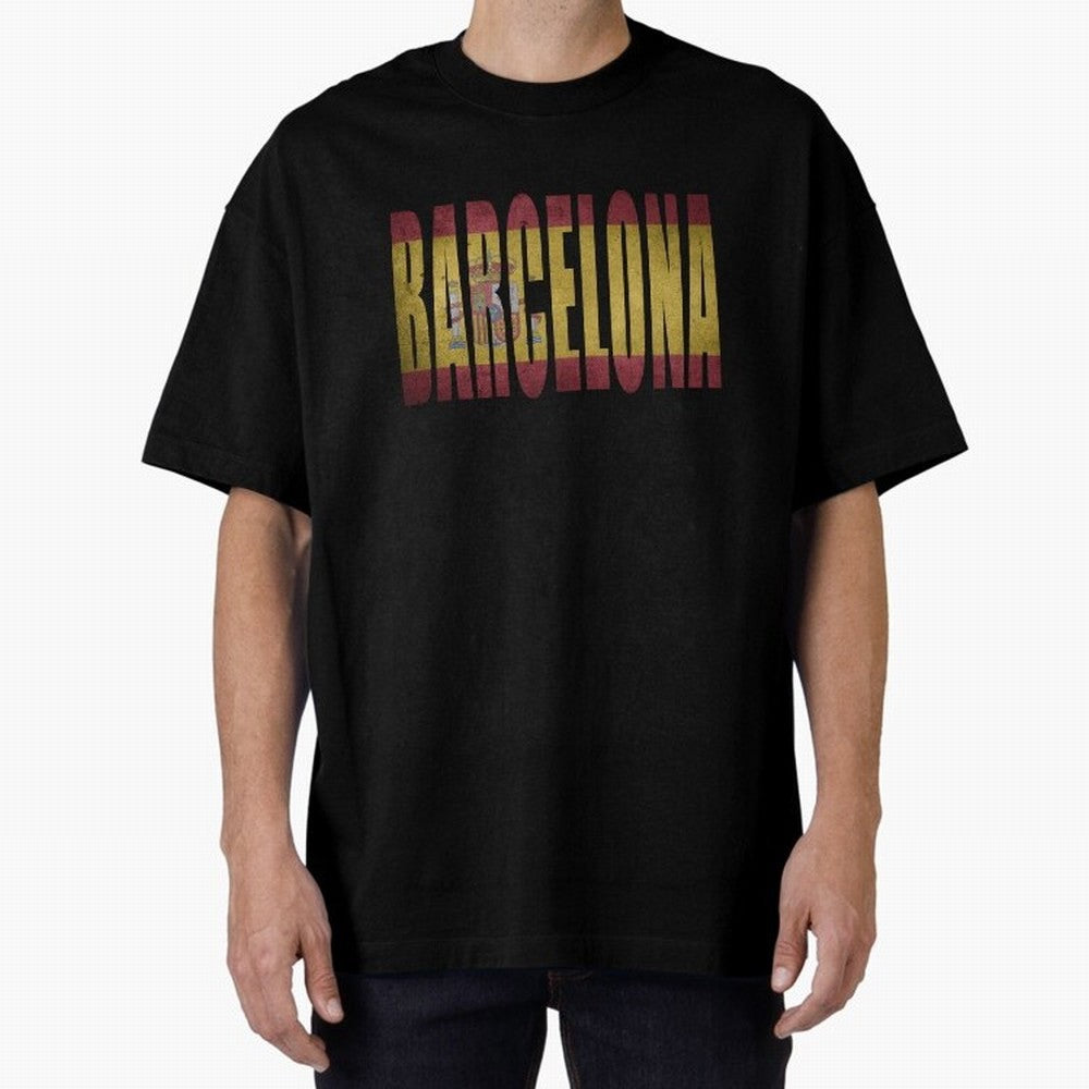 Barcelona city Oversized T-Shirt Stand Out with Spirit from the FIFA World Cup 2026 Journey through Neymar, Haaland and Cristiano Ronaldo Highlights, Argentina and Brazil Pride, Fan Favorite Moments, National Team Passion, Big Match Drama and