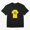 Pele Classic World Cup Jersey Oversized T-Shirt Celebrate Rivalries and Pride in FIFA World Cup 2026 for Fans of Neymar and Portugal, Spain and Germany, Bringing Retro Football Energy, Iconic Rivalries, Trophy Chase Drama and Stadium Atmosphere;