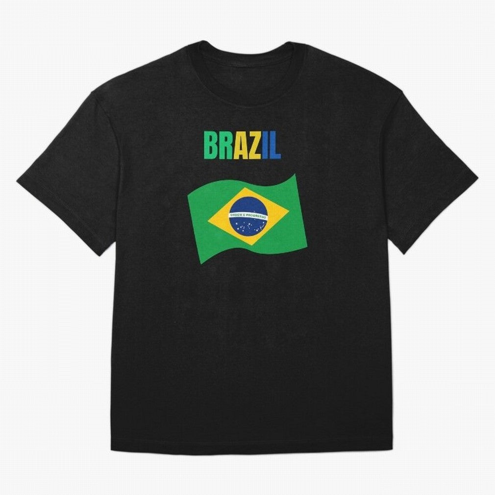 I love Brazil Oversized T-Shirt Spotlight FIFA World Cup 2026 USA Canada Mexico Spirit, Made for Argentina and Brazil, Neymar, Worldwide Fan Energy, Dramatic Goals, Stadium Lights and Championship Celebrations; Perfect for Supporters Who Want Bold