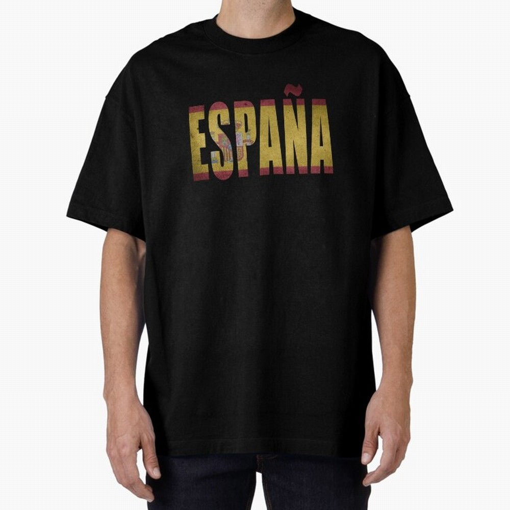 Espa?a Oversized T-Shirt Celebrate Football Heritage in FIFA World Cup 2026 Centered on Messi and Cristiano Ronaldo, Argentina, France and Brazil Energy, Football Passion, Legendary Performances, Festival Vibes and Supporter Community; Ideal for