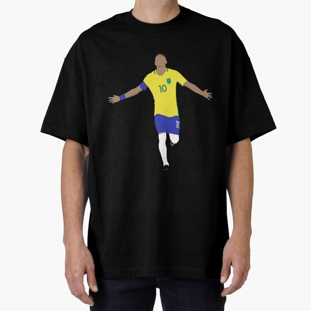 Godlike Oversized T-Shirt Join Supporters Worldwide for Global Football Passion for FIFA World Cup 2026, Connected to Mbappe and Neymar, Spain and Netherlands, Sports Nostalgia, International Competition, Famous Players and Unforgettable Victories;