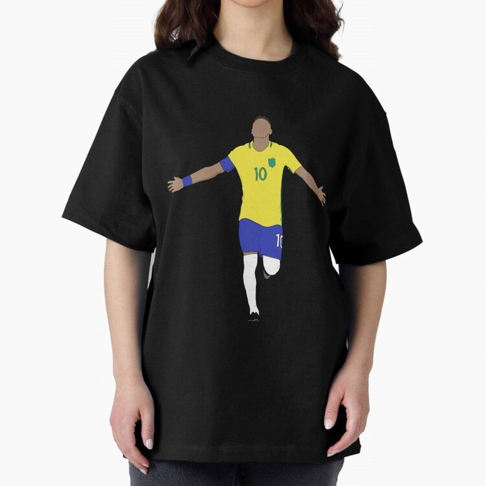 Godlike Oversized T-Shirt Join Supporters Worldwide for Global Football Passion for FIFA World Cup 2026, Connected to Mbappe and Neymar, Spain and Netherlands, Sports Nostalgia, International Competition, Famous Players and Unforgettable Victories;