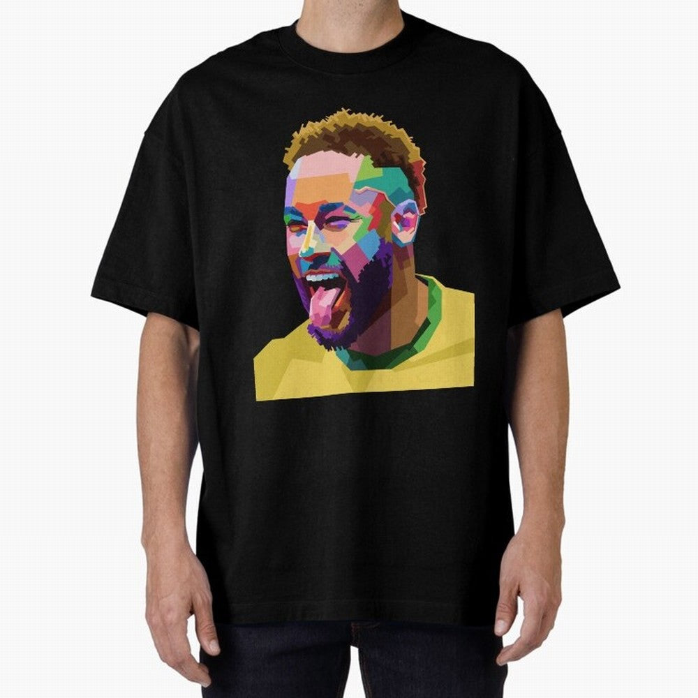 Neymar Brazil Squad Team Pop Art Classic T-Shirt Honor Champions and Dreams in FIFA World Cup 2026 USA Canada Mexico Connected to Messi and Cristiano Ronaldo, Argentina and Brazil Energy, Championship Spirit, Famous Goals, Roaring Crowds and