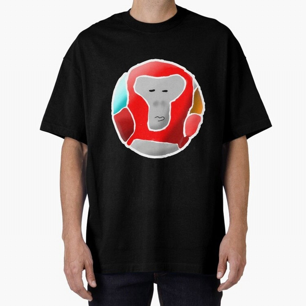 Gorilla Tag red soccer ball Gorilla Oversized T-Shirt Show Your Love for FIFA World Cup 2026 Spirit, Highlighting Spain, CR7 and Messi, Vintage Soccer Flavor, Modern Football Stars, National Flags and Final Night Emotion; Perfect for People Who