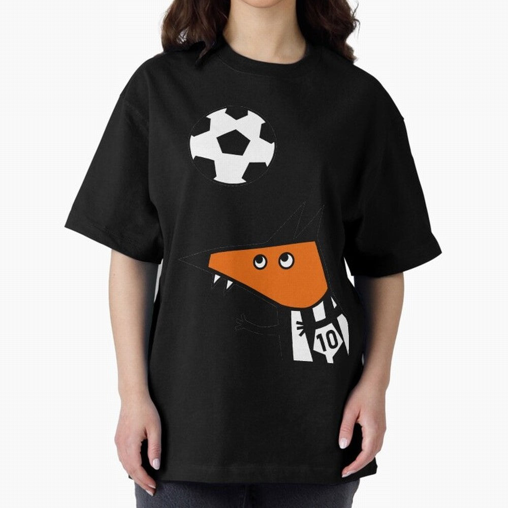 Football FOX Oversized T-Shirt Celebrate Fan Culture around Global Football Passion for FIFA World Cup 2026, Celebrating CR7, Germany, Classic Soccer Heritage, Championship Pressure, Fan Loyalty and International Pride; Made for Collectors Who