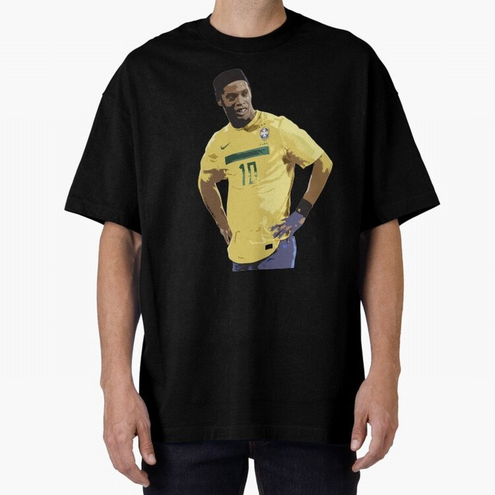 Ronaldinho Brazil Joga Bonito Classic T-Shirt Show Your Love for the FIFA World Cup 2026 USA Canada Mexico Journey through CR7 and Messi Highlights, Portugal Pride, Football History, Final Match Energy, Crowd Noise and Once in a Lifetime Moments;