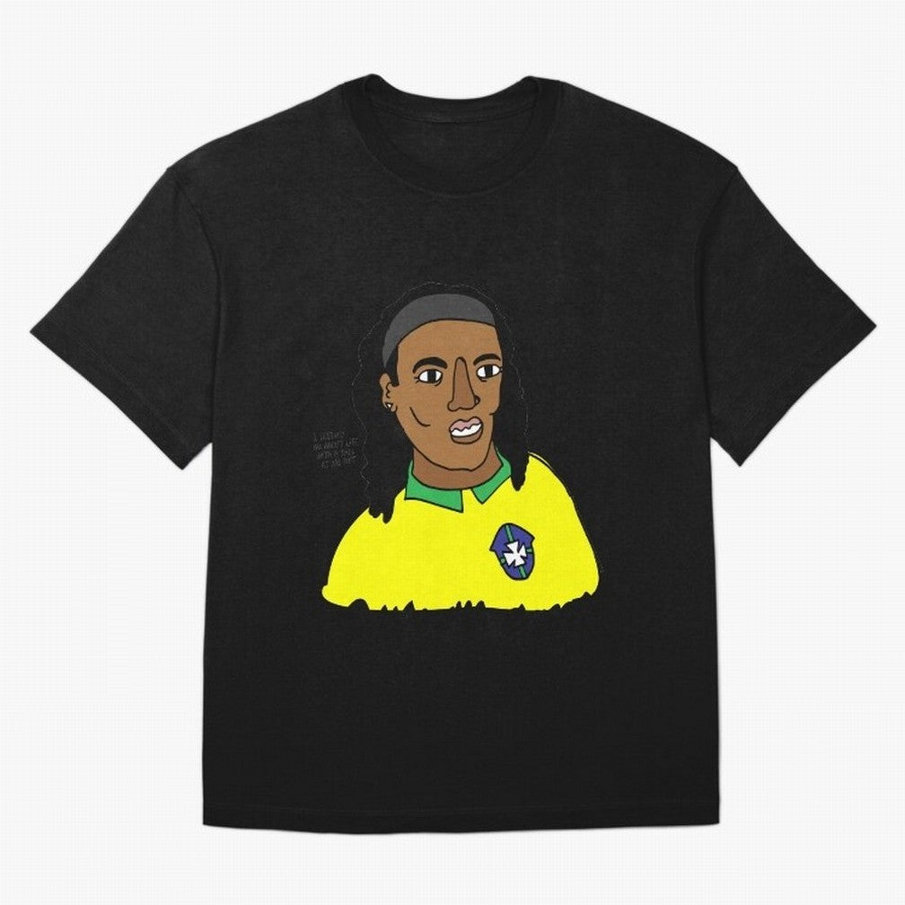 Ronaldinho Brazil Football Ball Life Classic T-Shirt Honor Football Greatness during FIFA World Cup 2026 Spirit, Driven by Spain, Mbappe and Neymar, Sports Nostalgia, International Competition, Famous Players and Unforgettable Victories; Great for