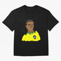 Ronaldinho Brazil Football Ball Life Classic T-Shirt Honor Football Greatness during FIFA World Cup 2026 Spirit, Driven by Spain, Mbappe and Neymar, Sports Nostalgia, International Competition, Famous Players and Unforgettable Victories; Great for