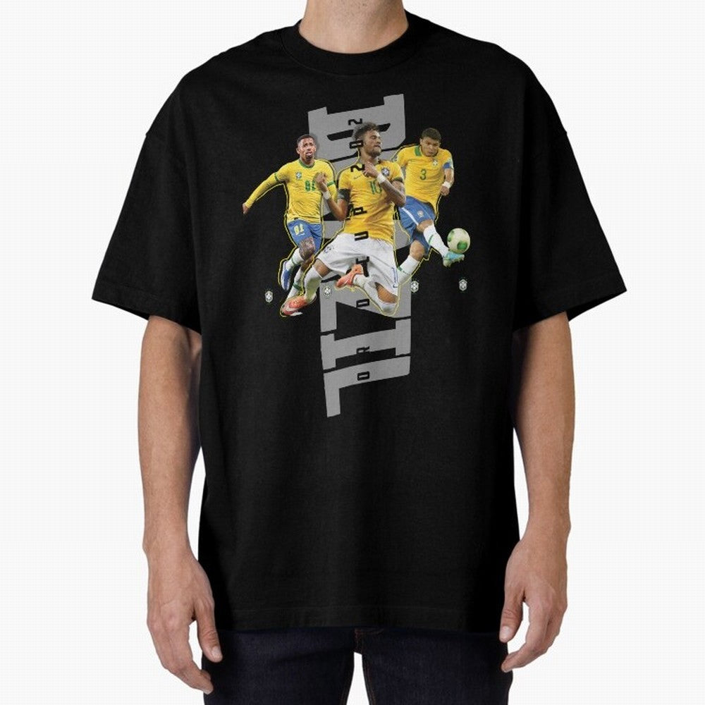 Brazil World cup 2022 Oversized T-Shirt Get Ready for the FIFA World Cup 2026 USA Canada Mexico Journey through Mbappe and Neymar Highlights, Brazil, Portugal and Argentina Pride, Classic Soccer Heritage, Championship Pressure, Fan Loyalty and