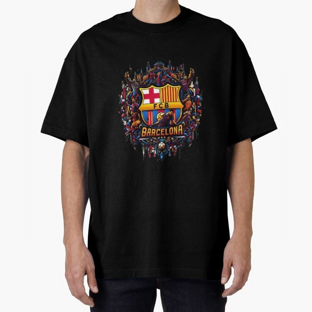 Barcelona - the temple of soccer Oversized T-Shirt Celebrate Global Passion for FIFA World Cup 2026 Built around Neymar, France Energy, Champion Mindset, Group Stage Buzz, Knockout Tension and Passionate Fan Culture; Perfect for Supporters Who Want