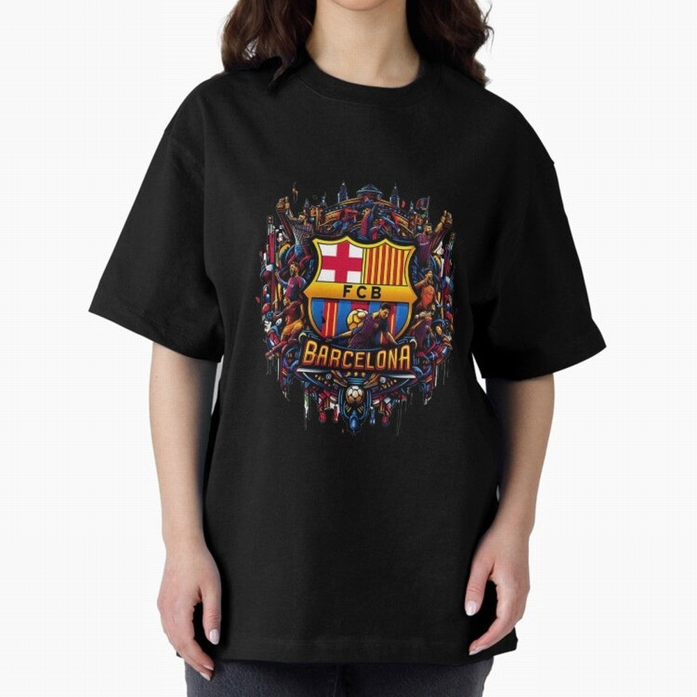 Barcelona - the temple of soccer Oversized T-Shirt Celebrate Global Passion for FIFA World Cup 2026 Built around Neymar, France Energy, Champion Mindset, Group Stage Buzz, Knockout Tension and Passionate Fan Culture; Perfect for Supporters Who Want