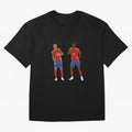 Yamal and Williams Dance Duo Oversized T-Shirt Bring Home FIFA World Cup 2026 Group Stage for Fans of Cristiano Ronaldo, Haaland and CR7 and Brazil, Portugal and Argentina, Bringing Football Festival Excitement, Trophy Ambitions, Country Rivalries