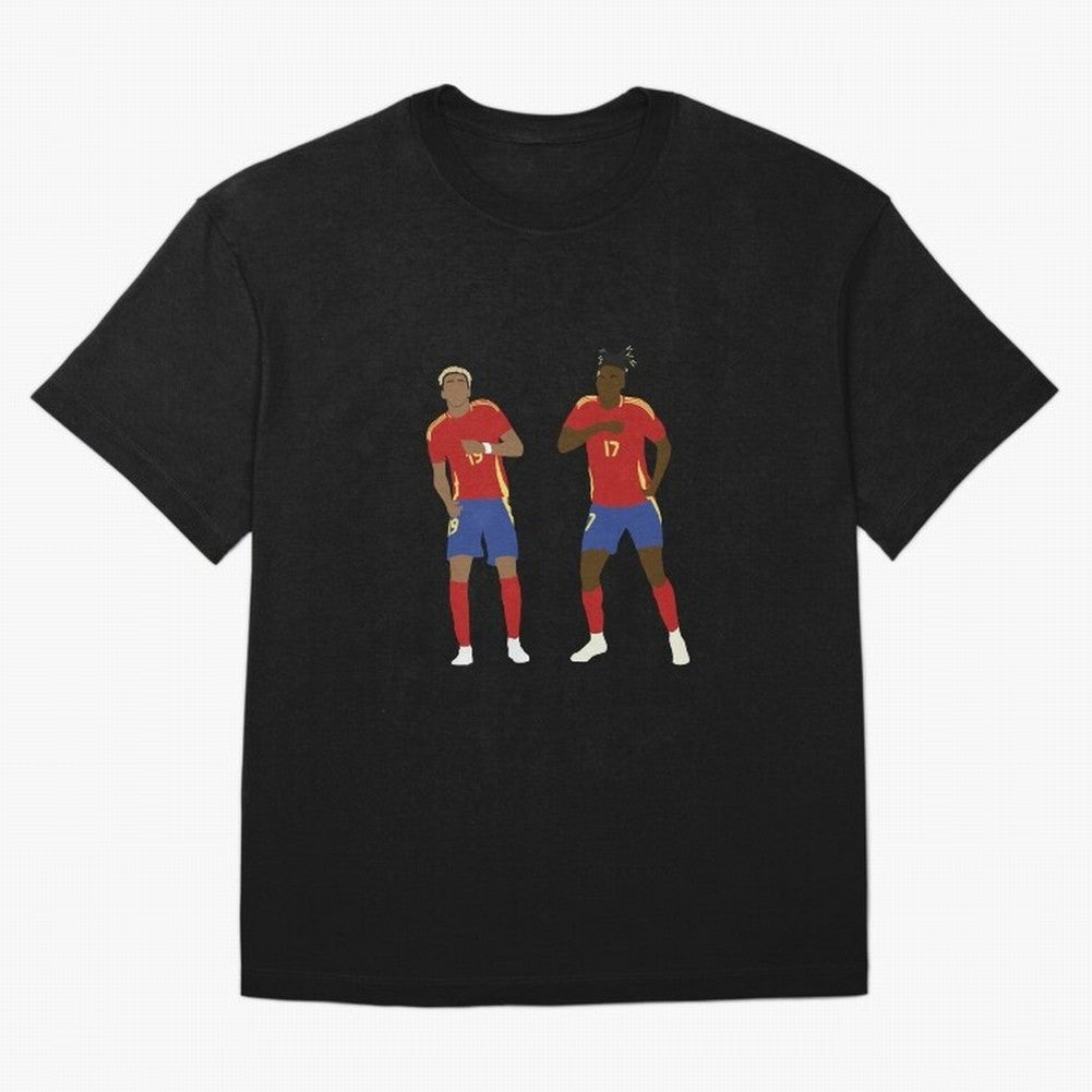 Yamal and Williams Dance Duo Oversized T-Shirt Bring Home FIFA World Cup 2026 Group Stage for Fans of Cristiano Ronaldo, Haaland and CR7 and Brazil, Portugal and Argentina, Bringing Football Festival Excitement, Trophy Ambitions, Country Rivalries