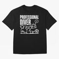 Professional Diver - Funny Soccer Faking Injury Oversized T-Shirt Live for the Drama of Match Day Hype around FIFA World Cup 2026 Group Stage, Mbappe, England, France and Netherlands, Classic Soccer Heritage, Championship Pressure, Fan Loyalty and