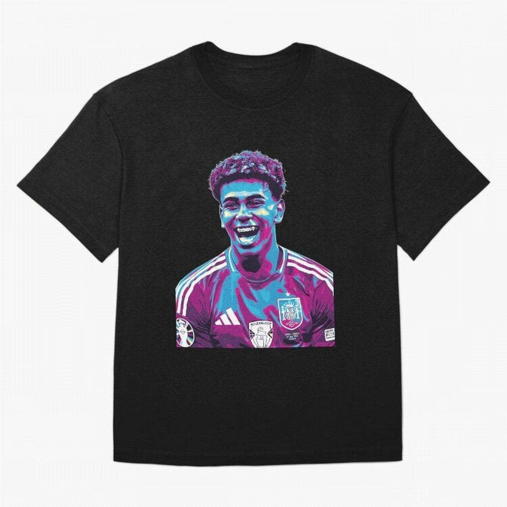 lamine yamal laugh Classic T-Shirt Follow the Final Road of Global Football Passion for FIFA World Cup 2026 Group Stage, Built around Haaland, Brazil, Vintage Soccer Flavor, Modern Football Stars, National Flags and Final Night Emotion; Made for