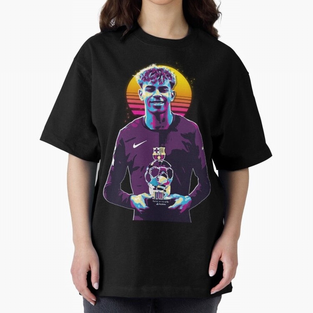 Lamine Yamal holding the trophy Classic T-Shirt Follow the Final Road of FIFA World Cup 2026 USA Canada Mexico Connected to Cristiano Ronaldo, Haaland and CR7, France and Portugal Energy, Classic Soccer Heritage, Championship Pressure, Fan Loyalty