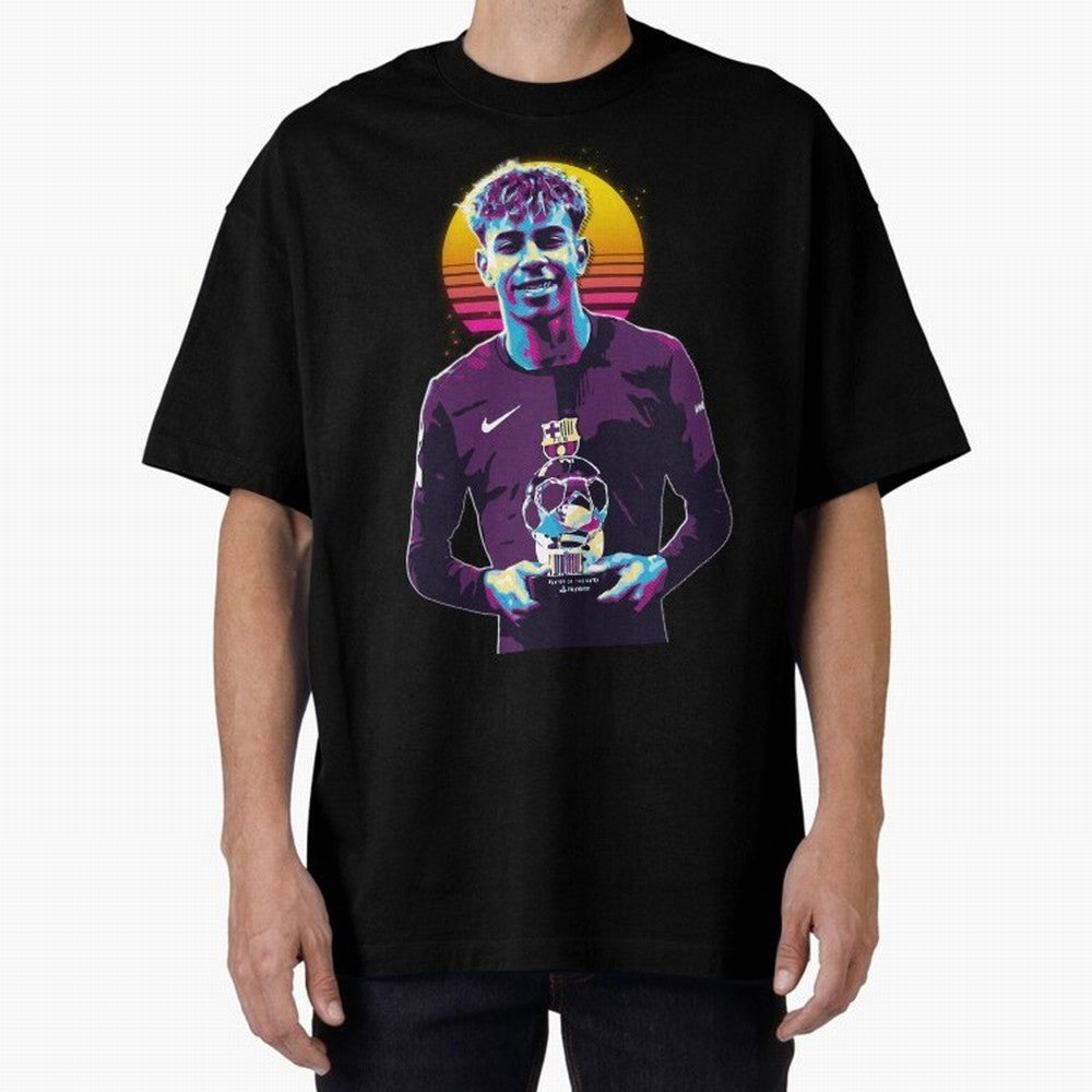 Lamine Yamal holding the trophy Classic T-Shirt Follow the Final Road of FIFA World Cup 2026 USA Canada Mexico Connected to Cristiano Ronaldo, Haaland and CR7, France and Portugal Energy, Classic Soccer Heritage, Championship Pressure, Fan Loyalty