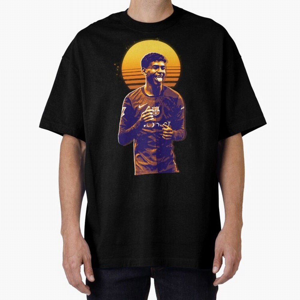 Yamal Lamine fcb club Oversized T-Shirt Show Your Stadium Side during the FIFA World Cup 2026 Group Stage Journey through Cristiano Ronaldo, Haaland and CR7 Highlights, Portugal, Spain and Germany Pride, Vintage Soccer Flavor, Modern Football