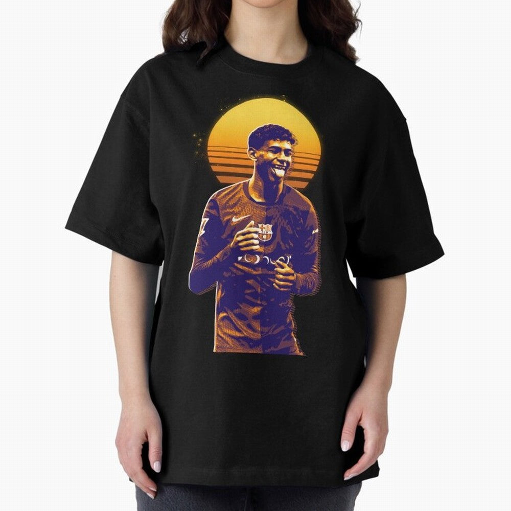 Yamal Lamine fcb club Oversized T-Shirt Show Your Stadium Side during the FIFA World Cup 2026 Group Stage Journey through Cristiano Ronaldo, Haaland and CR7 Highlights, Portugal, Spain and Germany Pride, Vintage Soccer Flavor, Modern Football
