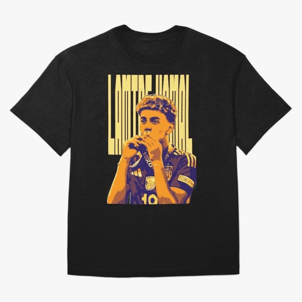 Lamine yamal pop art Oversized T-Shirt Celebrate National Team Dreams in FIFA World Cup 2026 Made for Messi and Cristiano Ronaldo, Brazil, Portugal and Argentina Energy, Fan Favorite Moments, National Team Passion, Big Match Drama and Soccer