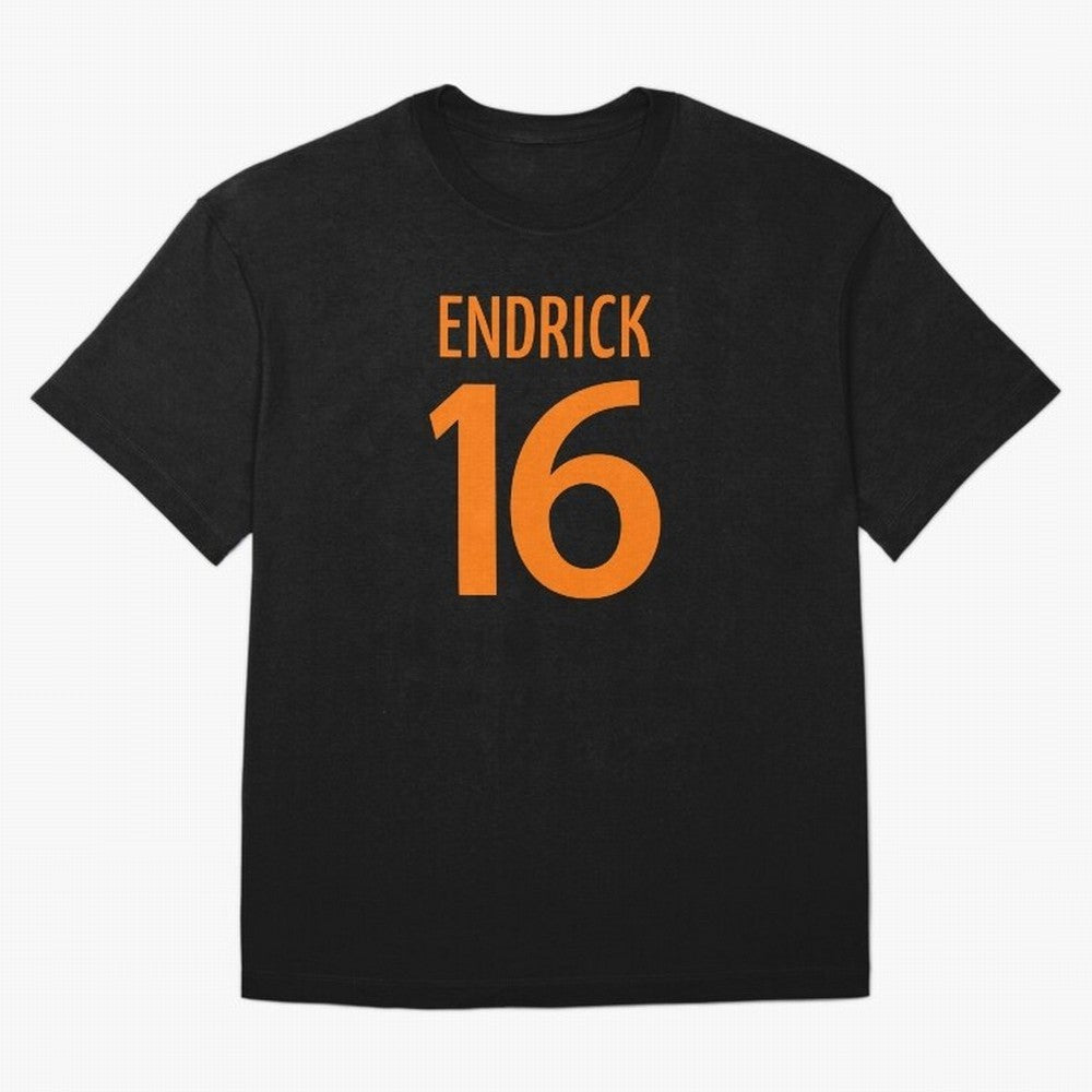 Football Player #16 | Soccer Sports (Orange Design) Classic T-Shirt Fuel Your Fan Pride for the FIFA World Cup 2026 Journey through Neymar Highlights, Brazil Pride, Global Supporter Spirit, Legendary Goals, National Colors and Tournament