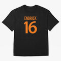 Football Player #16 | Soccer Sports (Orange Design) Classic T-Shirt Fuel Your Fan Pride for the FIFA World Cup 2026 Journey through Neymar Highlights, Brazil Pride, Global Supporter Spirit, Legendary Goals, National Colors and Tournament